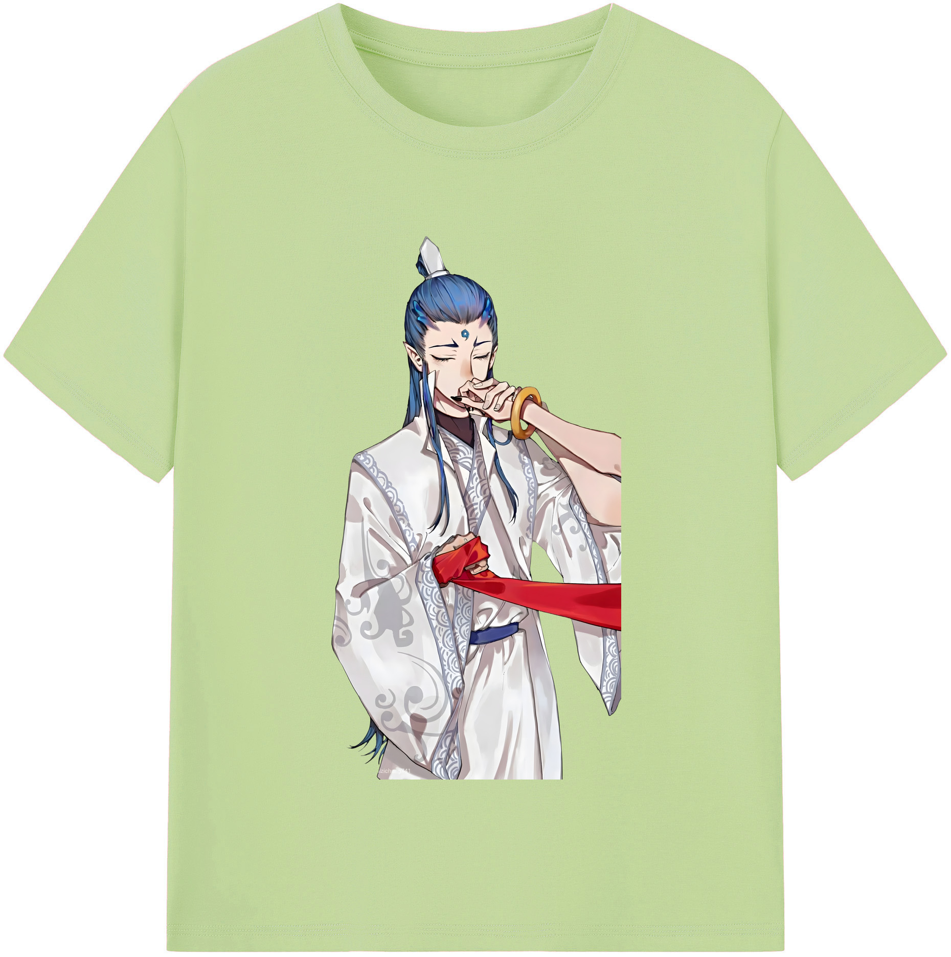 （画像用） Ne Zha 2 ナタ 魔童の大暴れ 綿100％半袖Tシャツ（フロントプリント）